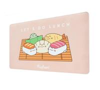 Erik Tapis de souris XL Simili cuir Pusheen Sushi Roll – sous-main déco bureau gamer