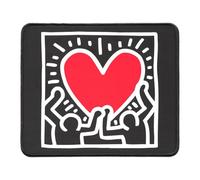 Grupo Erik - Tapis de Souris Keith Haring 23x19 cm, Base Antidérapante