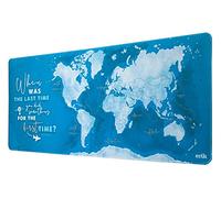 Grupo Erik - Tapis de Souris XXL Planisphère Bleu Nuit - Tapis de Bureau 80 x 35 cm | Sous Main Bureau, Accessoire pour PC, Tapis de Souris Gamer