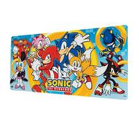 Grupo Erik - Tapis de Souris XXL Sonic - Tapis de Bureau 80 x 35 cm, Sous Licence Officielle| Sous Main Bureau, Accessoire pour PC, Tapis de Souris Gamer