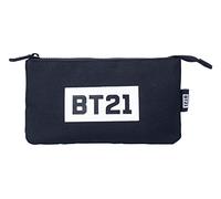 Grupo Erik - Trousse BT21 - Trousse Scolaire, 3 Compartiments - 21,5 x 12 x 2 cm