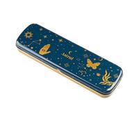 Grupo Erik - Trousse métallique Astral avec crayons inclus | Trousse aluminium dorée pour artistes rêveurs, Boite métal, Plumier