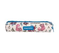 Grupo Erik - Trousse Scolaire Disney Alice aux Pays des Merveilles 20 x 4 x 4 cm | Petite Trousse Ronde à Fermeture Éclair, Mini Trousse Simili Cuir, Fournitures Scolaire