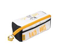 Grupo Erik Trousse scolaire 2 compartiments Snoopy - Trousse double fermeture éclair pour garçons et filles │ Matériel scolaire pour rentrée scolaire