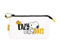 Erik – Trousse Snoopy – 3 compartiments – Pour la rentrée, collège/lycée