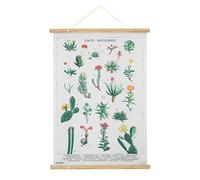 Grupo Erik - Wall Scroll, Décoration Murale en Tissu 53 x 71 cm - Cactus et Succulentes, Poster en Tissu Botanical Cacti, Poster Toile, Kakemono