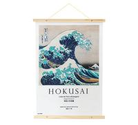 Grupo Erik - Wall Scroll, Décoration Murale en Tissu 53 x 71 cm - La Grande Vague de Kanagawa, Poster en Tissu The Great Wave Off Kanagawa, Poster Toile, Kakemono