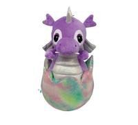 Grupo Moya Figurine en peluche œuf avec bébé dragon 20 cm (violet)