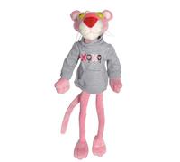 GRUPO MOYA Panthère rose en peluche avec molleton gris - Grande hauteur 50 cm - Pink Panther - Rose