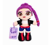 Grupo Moya - Peluche K-Pop Music 20 cm, Poupée en Tissu Doux, Peluche Décorative en Polyester, Peluche de Collection pour Les Fans de Musique, Cadeau Original (Lilas)