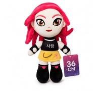 Grupo Moya - Peluche K-Pop Music, 36 cm, poupée en tissu doux, poupée décorative en polyester, cadeau pour les fans de musique coréenne, peluche à collectionner (rose)
