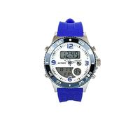 GRUPO MUNRECO Real Madrid RMD0014-05 Montre pour enfant, à quartz, analogique et numérique, 3 ATM - Collection Real Madrid, calendrier, chronomètre, alarme, lumière, bleu, 40 mm, Bracelet