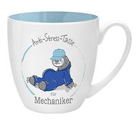 GRUSS & CO 45497 Tasse Anti-stress pour mécanicien, 45 aite à base de porcelaine New Bone China, idéale comme cadeau, bleue, 9,5 cm