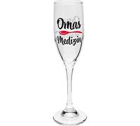 GRUSS & CO 47824 Verre à champagne avec inscription en allemand « Omas Medizin » 20 cl