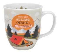 GRUSS & CO 48414 Tasse à café avec motif montagnes et inscription en allemand 40 cl Porcelaine Cadeau d'anniversaire, voyage