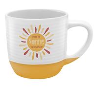 GRUSS & CO 48442 Tasse avec rainures « Soleil » | Grès 40 cl Multicolore | Cadeau Amis | 48442