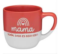 GRUSS & CO 48784 Tasse avec motif Maman, belle | Tasse à café en grès, 40 cl, tasse dans une banderole | Cadeau maman, cadeau de fête des mères, cadeau pour elle