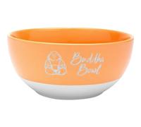 GRUSS & CO 48957 Bol en grès émaillé coloré, avec inscription en allemand et inscription en allemand 60 cl, orange, pour petit déjeuner, bol à céréales, cadeau d'anniversaire