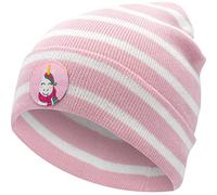 GRUSS & CO Magique Motif « Licorne » | Bonnet en Forme de pressé, Rose, rayé, 3-7 Ans | 51111, Taille Unique Mixte Enfant