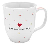 GRUSS & CO 73796 Tasse avec motif Herzensmensch | Tasse à café avec inscription en allemand | Tasse à café en porcelaine, 40 cl | Cadeau amis et Saint-Valentin
