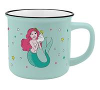 GRUSS & CO 74102 Tasse motif sirène en porcelaine, 35 cl, hauteur 8,4 cm, avec banderole cadeau, école, maternelle, anniversaire d'enfant