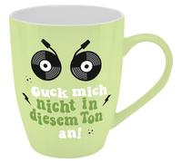 GRUSS & CO 74196 Tasse à motif en argile avec inscription en allemand New Bone China Porcelaine, 35 cl, avec boîte de bain cadeau, cadeau amusant, anniversaire