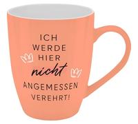GRUSS & CO 74199 Tasse avec motif vénéré | Tasse avec inscription en allemand New Bone China en porcelaine, 35 cl, avec baignoire-cadeau | Cadeau amusant pour anniversaire