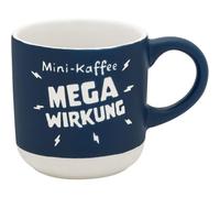 GRUSS & CO 74649 Mega Tasse à expresso avec gravure en grès, 10 cl, pochette avec bande cadeau, cadeau pour amis, anniversaire
