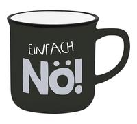 GRUSS & CO 74752 Tasse à expresso - Motif Nö - Mini tasse en porcelaine - 10 cl - Avec bande cadeau - Cadeau pour amis, anniversaire