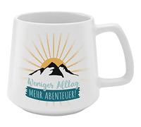 GRUSS & CO Mug conique Aventure | Grès 43 cl Multicolore | Cadeau Amis | 48451