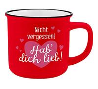 GRUSS & CO Mug motif HDL | New Bone China Porcelaine aspect émail 35 adeau Amour | 45778