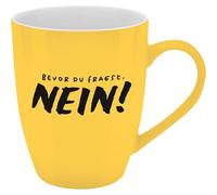 GRUSS & CO New Bone China 74207 Tasse avec inscription en allemand « New Bone China » en porcelaine, 35 cl, avec boîte de bain cadeau, cadeau amusant, anniversaire