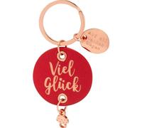 GRUSS & CO Porte-clés avec motif chemins | Pendentif en cuir synthétique, impression métallique, longueur 8,5 cm | Cadeau, porte-bonheur, Nouvel An | 48980, multicolore, Länge 8,5 cm, Motif « chemins