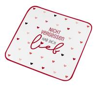 GRUSS & CO Serviette Magique avec Motif NVHDL | Petite Serviette d'invité, pressée, 30 cm x 30 cm, Coton | Cadeau Surprise Amusante | 74385