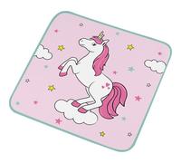 GRUSS & CO Serviette Magique Motif Licorne | Serviette d'invité, 30 cm x 30 cm, Coton pressé, Cadeau d'école, Anniversaire d'enfant | 74091