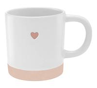 GRUSS & CO Tasse avec cœur gravé | Grès 40 cl multicolore | Cadeau d'amour | 48430