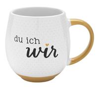 GRUSS & CO Tasse avec motif Nous | Tasse à café bombée en porcelaine, 50 cl, anse et fond colorés | Cadeau amoureux, amour, Saint-Valentin | 73829