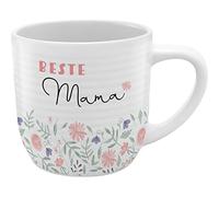 GRUSS & CO Tasse rainurée Best Mama en grès 40 cl Multicolore 48437