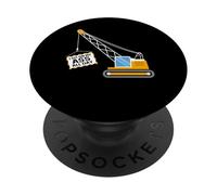 Grutier drôle, Je m'assois sur Mes Hommes Toute la journée PopSockets PopGrip Adhésif