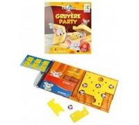 Smart Games - Jeu de voyage magnétique - Gruyère Party - 48 défis - Orange G