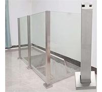 Gruytoie Balustrade en Verre Poteau Porte-Verre en Acier Inoxydable balustre en Verre Haut Balustrade Poteau Plate-Forme 10/12 mm d'épaisseur