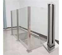 Gruytoie Balustrade en Verre Poteau Porte-Verre en Acier Inoxydable balustre en Verre Haut Balustrade Poteau Plate-Forme 10/12 mm d'épaisseur
