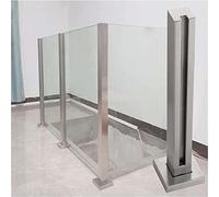 Gruytoie Balustrade en Verre Poteau Porte-Verre en Acier Inoxydable balustre en Verre Haut Balustrade Poteau Plate-Forme 10/12 mm d'épaisseur