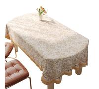 Gruytoie Nappe en PVC Imperméable 140x140cm, Nappe Antitache, Nappe de Table Facile à Entretien, pour Dîner Extérieur, Jardin, Terrasse, Repas de Famille