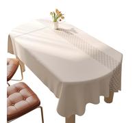 Gruytoie Nappe en PVC Imperméable 140x140cm, Nappe Antitache, Nappe de Table Facile à Entretien, pour Dîner Extérieur, Jardin, Terrasse, Repas de Famille