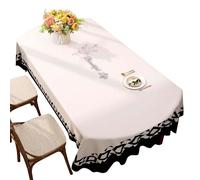 Gruytoie Nappe en PVC Imperméable 140x200cm, Nappe Antitache, Nappe de Table Facile à Entretien, pour Dîner Extérieur, Jardin, Terrasse, Repas de Famille