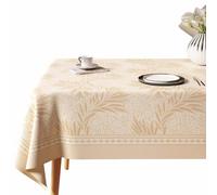 Gruytoie Nappe Rectangulaire 120x120cm, PVC Nappe Imperméable Anti Tache, Nappe de Table pour Salle à Manger, Jardin, Maison