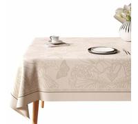 Gruytoie Nappe Rectangulaire 120x120cm, PVC Nappe Imperméable Anti Tache, Nappe de Table pour Salle à Manger, Jardin, Maison
