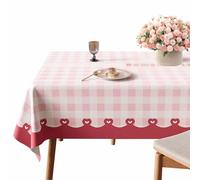 Gruytoie Nappe Rectangulaire PVC Imperméable Anti-Tâches 90x150cm, Nappe de Table pour Salle à Manger, Jardin et Maison