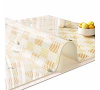 Gruytoie Nappe Rectangulaire PVC Imperméable Anti-Tâches 90x160cm, Nappe de Table pour Cuisine, Anniversaires et Fêtes en Salon